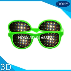 İnanılmaz ışık 3D Kırınım Gözlük çift objektif 3d havai fişek gözlük çevirmek