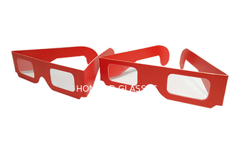 Özel Logo Kağıt 3D Gözlük / Karton Üç Boyutlu Gözlük