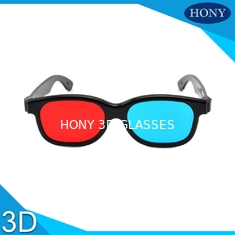Film ve dergi için plastik kırmızı ve mavi 3D gözlük