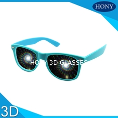 Parti 3D Kırındırma Gözlük spiral kırınım etkisi havai fişek 3d gözlük