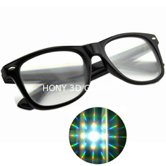 Özel 3D Kırındırma Gözlükleri 3D Gökkuşağı Havai Fişek Prizması Efekt Gözlükleri