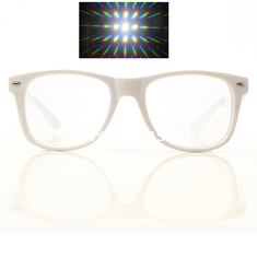 Özel 3D Kırındırma Gözlükleri 3D Gökkuşağı Havai Fişek Prizması Efekt Gözlükleri