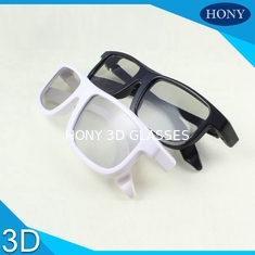 Sinema Reald Volfoni Sistemi Kullanımı Dairesel Polarize 3D Gözlük Siyah Mavi Beyaz Çerçeve