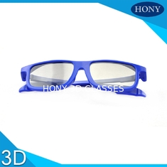 Sinema Reald Volfoni Sistemi Kullanımı Dairesel Polarize 3D Gözlük Siyah Mavi Beyaz Çerçeve