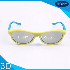 Yetişkinler için Gerçek D Plastik 3D Gözlük Mavi Turuncu Sarı Film Tiyatrosu Gözlük