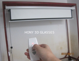 2D 3D Dikişsiz Gümüş Projeksiyon Ekranı, Uzaktan Kumanda Elektrikli Projektör Ekranı