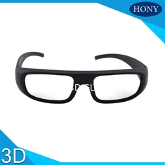 Film Theater Gözlük 3D Pasif Yıkanabilir Anti Scratch Kalın Dairesel Polarize Lens