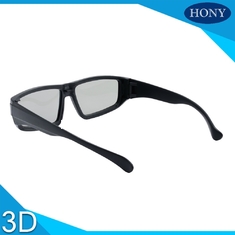 Yetişkin Doğrusal Polarize 3D Gözlük, Siyah Çerçeve ile Pasif 3D Gözlük