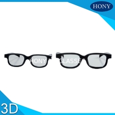 IMAX Sistemi için Yetişkin Boyutu Pasif Sinema 3D Gözlük Polarize Lens