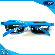 Sinema ABS Doğrusal Polarize 3D Gözlük, Mavi Çerçeve ile 3D Film Gözlük