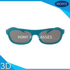 Polarize Film 3D film gözlükleri Baskılı Logo ABS Plastik çerçeve malzemesi
