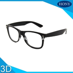 3D 4D Imax Sinema için PC Plastik Çerçeve Malzemesi Doğrusal Polarize Gözlük