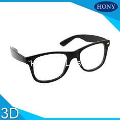 3D 4D Imax Sinema için PC Plastik Çerçeve Malzemesi Doğrusal Polarize Gözlük