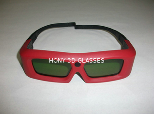 Kırmızı Çerçeve ile Yüksek Geçirgenlik Aktif 3D Gözlük Akülü LCD Lensler