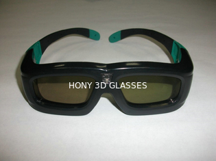 Profesyonel DLP Bağlantı 3D Gözlükler Aktif Deklanşör Şarj Edilebilir 1.5uA