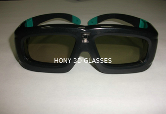 Üniversal DLP Bağlantı 3D Gözlükler 120hz Siyah PC Plastik Çerçeve ile