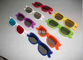 Kino Unversive Plastik Pasif 3D Gözlük Çocuklar Dairesel Polarize Gözlük