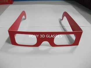 3D Resim için Spectrum Ayrılmış Kağıt 3D Gözlük Tek Kullanımlık, 143x37mm Boyut