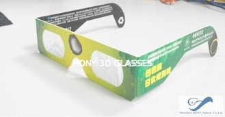 Baskı Kağıdı Güneş Tutulama Camları, 0.06mm PVC PET Lazer Lensleri Gözlük