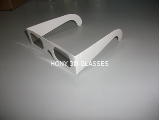 Yetişkin / Çocuklar, 0.06mm Lens Kalınlığı için Beyaz Karton Chromadepth 3D Gözlük