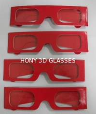 Resimler İçin Tek Kullanımlık Chromadepth Film Tiyatrosu 3d Gözlük Özel Logo