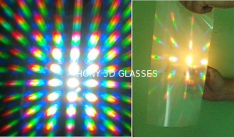 Tek Kullanımlık Kabarcık 3d Havai Fişek Gözlükleri, Mavi Kağıt Çerçeve 3d Gözlükleri