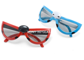 TÜM Pasif 3D TV RealD Tiyatroları için Çocuk Pasif Sirküler Polarize 3D Gözlükler