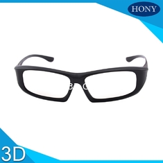 Plastik Evrensel Dairesel Polarize 3D Gözlük Pasif 3D Sinema Gözlük