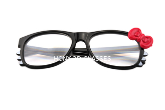IMAX Sytem için Komik Doğrusal Polarize 3D Gözlük 0.7mm Lens Kalınlığı Pasif
