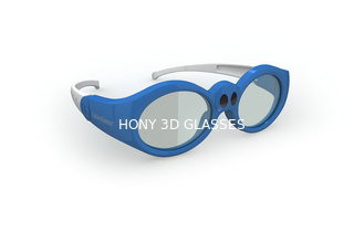 Çocuklar İçin Şarj Edilebilir DLP Link Aktif Panjur 3D TV Gözlük, Mavi