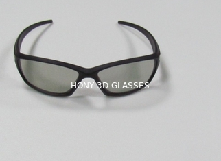 Bilgisayar CE için 0.72mm Lensler Plastik Dairesel Polarize 3D Gözlük