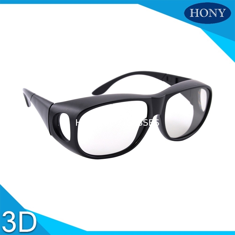 Ücretsiz Scratch Lineer Polarize Gözlük, 0.7mm Kalınlığı Pasif Sinema 3D Gözlük