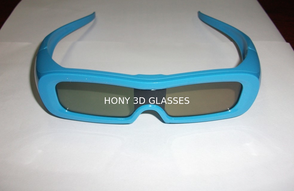 Plastic Universal Active Shutter 3D TV Glasses High Transitrate